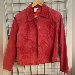 Vintage Coldwater Creek suede leather jacket